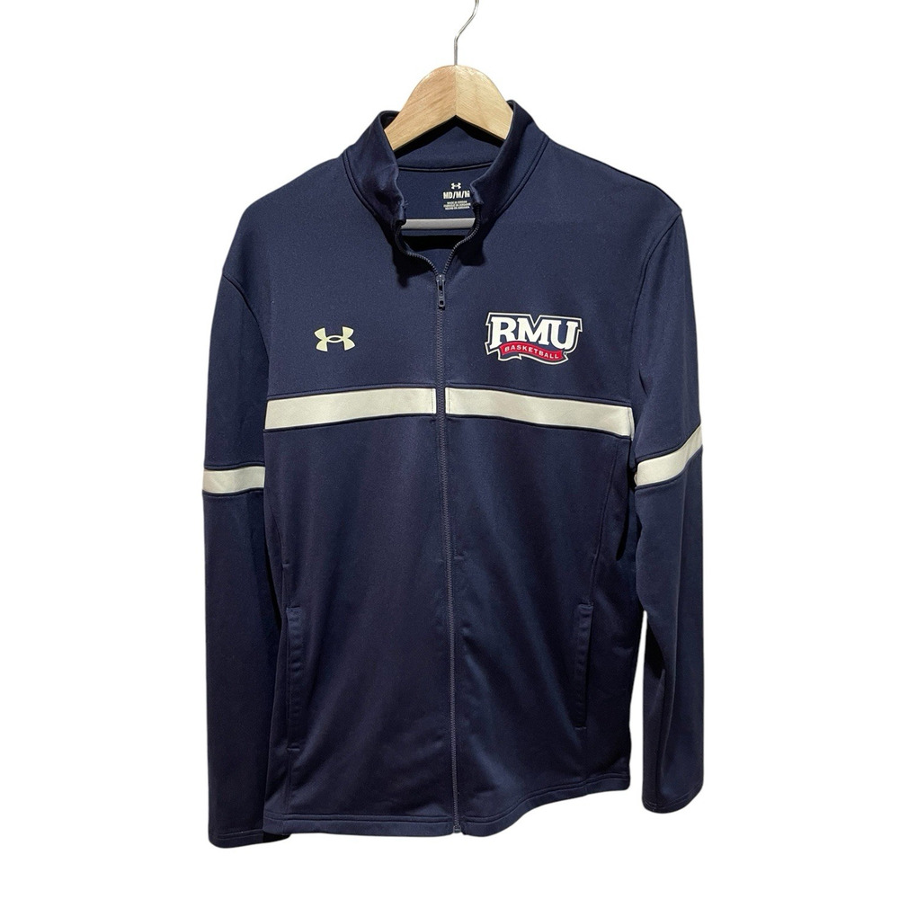 Under Armour Robert Morris Basbetball Full Zip Sweatshirt Women's Medium RMU